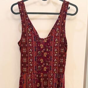Ambiance  Boho Floral Print Sleeveless Jumpsuit in Small